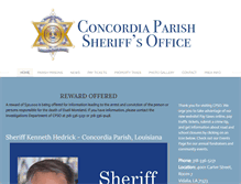 Tablet Screenshot of concordiasheriff.org
